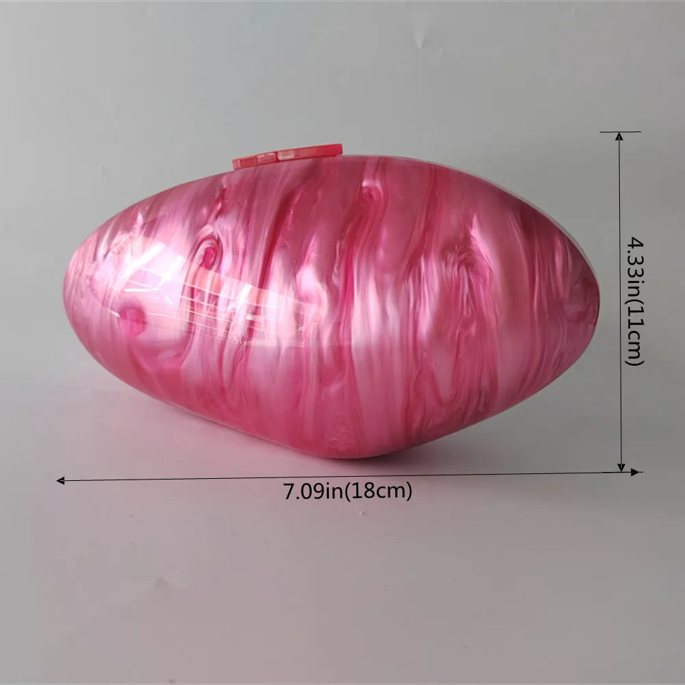 Embreagens de caixa de acrílico branco perolado feminino, mini carteira, forma irregular, festa noturna, viagem, bolsas Gilr, bolsa para mulheres