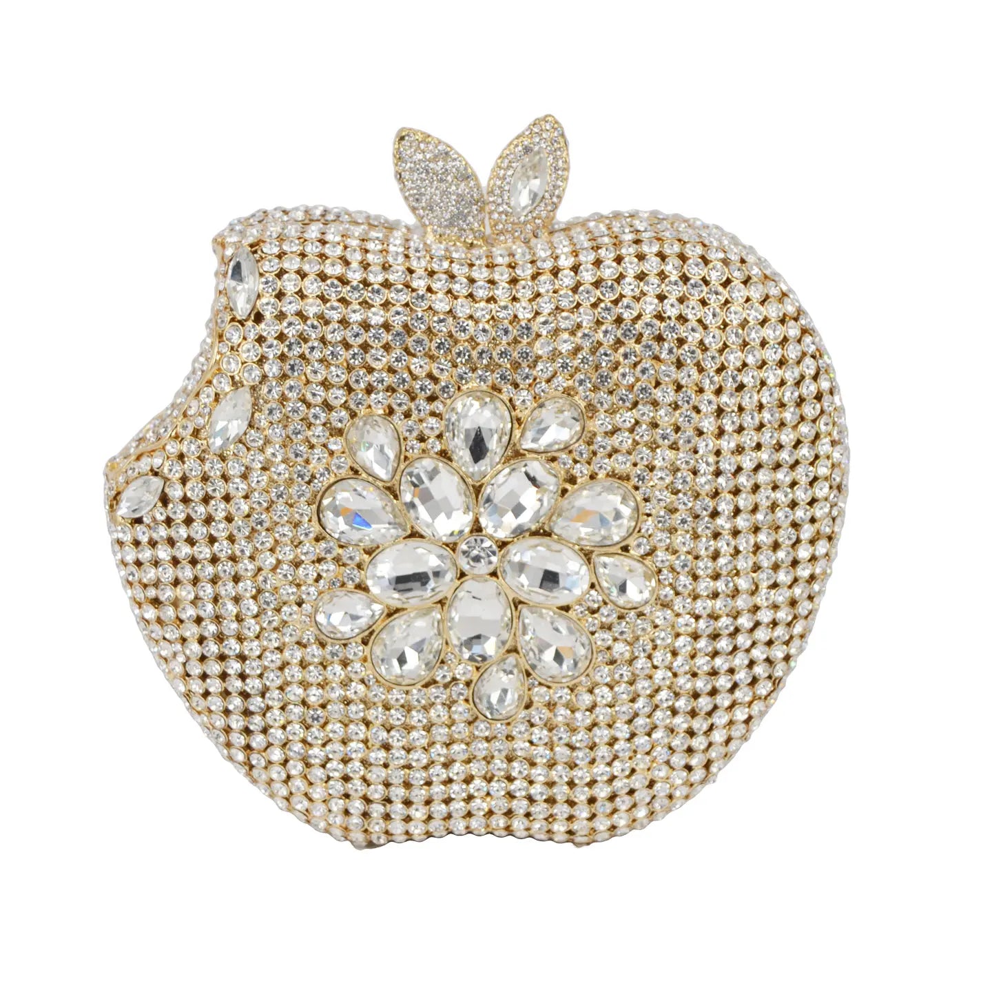KHNMEET-Maçã Rosa Bolsa Noite para Mulheres, Diamante De Cristal, Embreagem De Festa, Saco De Luxo De Casamento, Moda De Frutas, Bolsa Das Senhoras, SC146