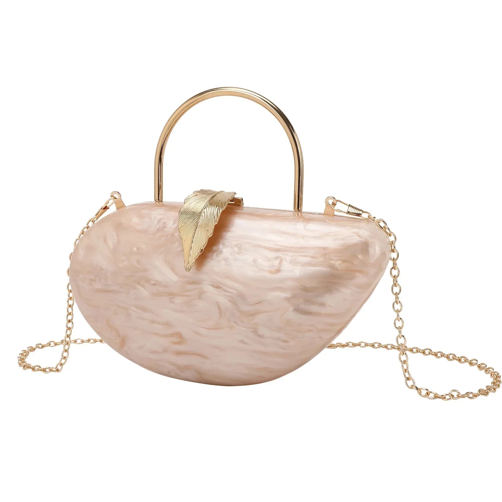 Moda acrílico folha bloqueio saco de embreagem jantar feminino bolsa de ombro elegante acrílico bloqueio fivela versátil saco de noite