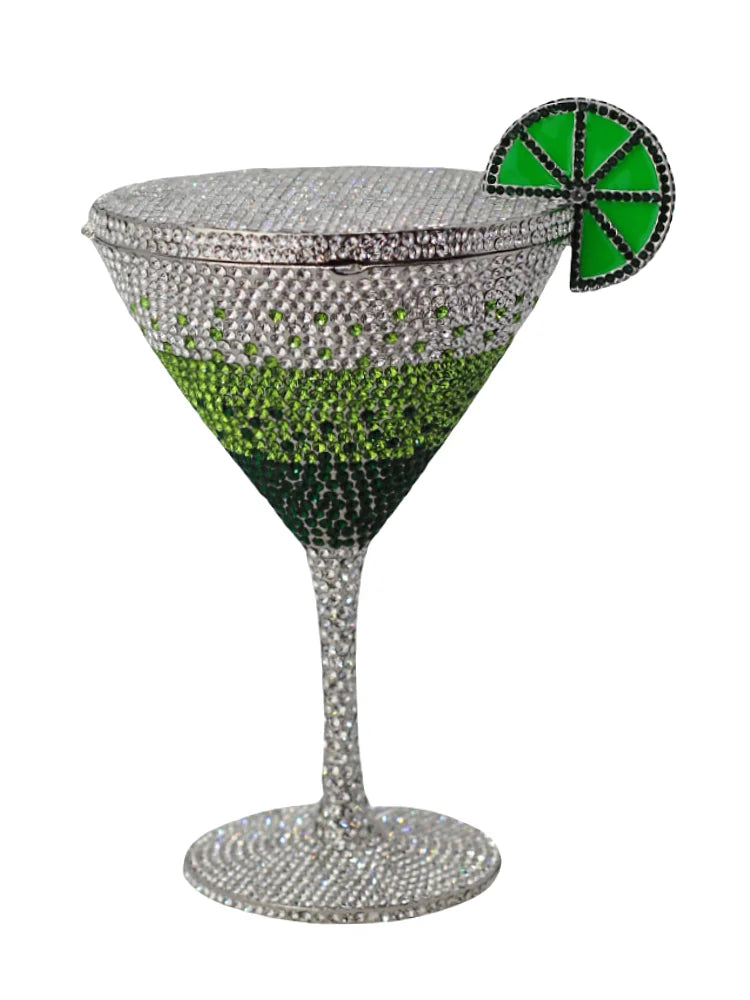 Martin cocktail copo diamante saco de noite nova chegada cristal nupcial bolsa jantar garras feminino bolsa cristal strass sacos