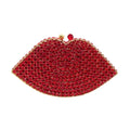 Luxo vermelho diamantes noite sacos de embreagem jantar das mulheres gemas dia garras festa prata vidro bolsa swarovski pedra bolsa ombro