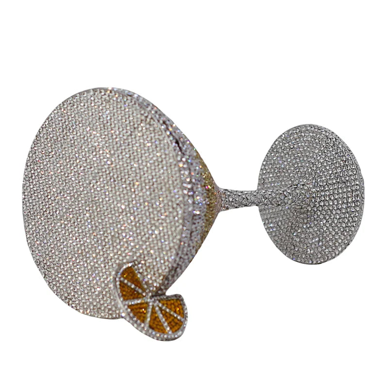 Martin cocktail copo diamante saco de noite nova chegada cristal nupcial bolsa jantar garras feminino bolsa cristal strass sacos