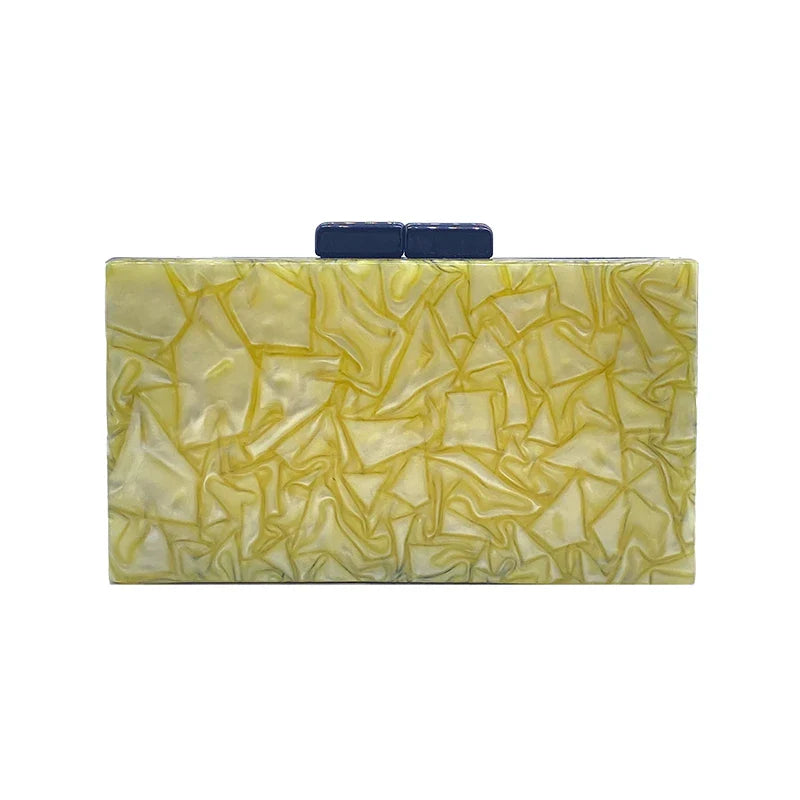 Lemon Blue Clutch