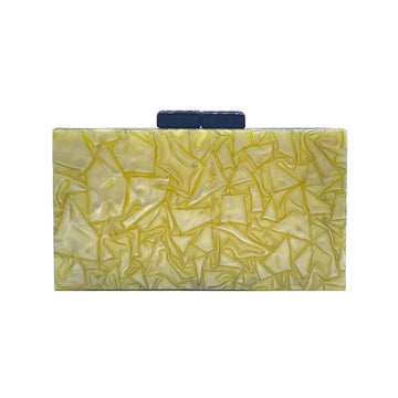 Lemon Blue Clutch
