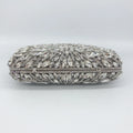 Esplêndido saco de jantar de diamante de metal, cheio de diamantes, saco de moda portátil para vestidos de banquete feminino bolsa de strass