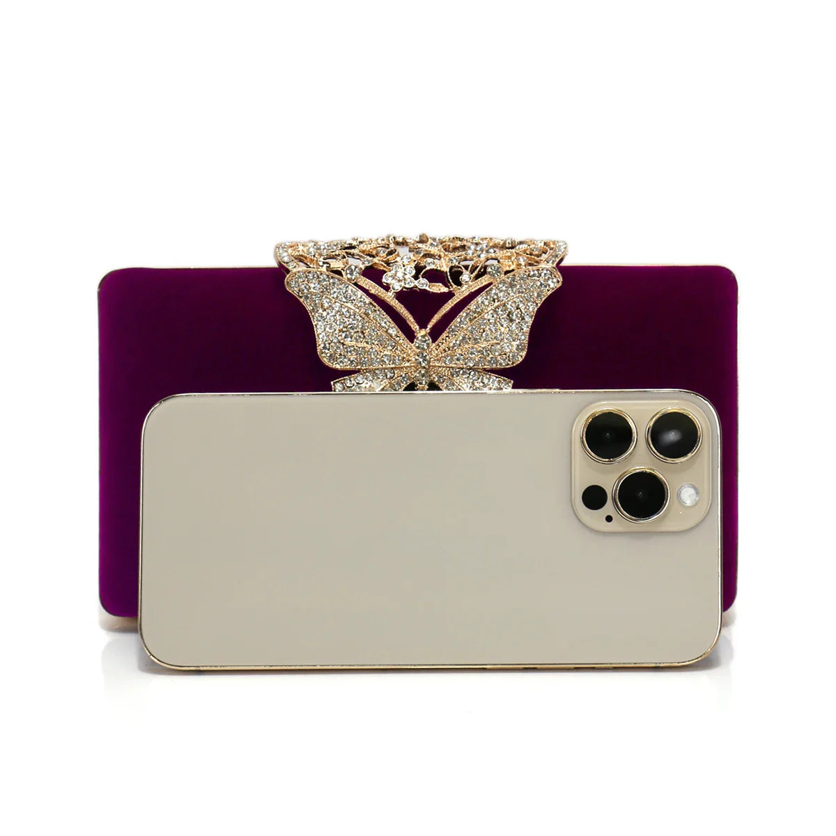 Mulheres sacos de noite borboleta ouro dia embreagem strass ombro corrente festa titular bolsas para moda senhora bolsa