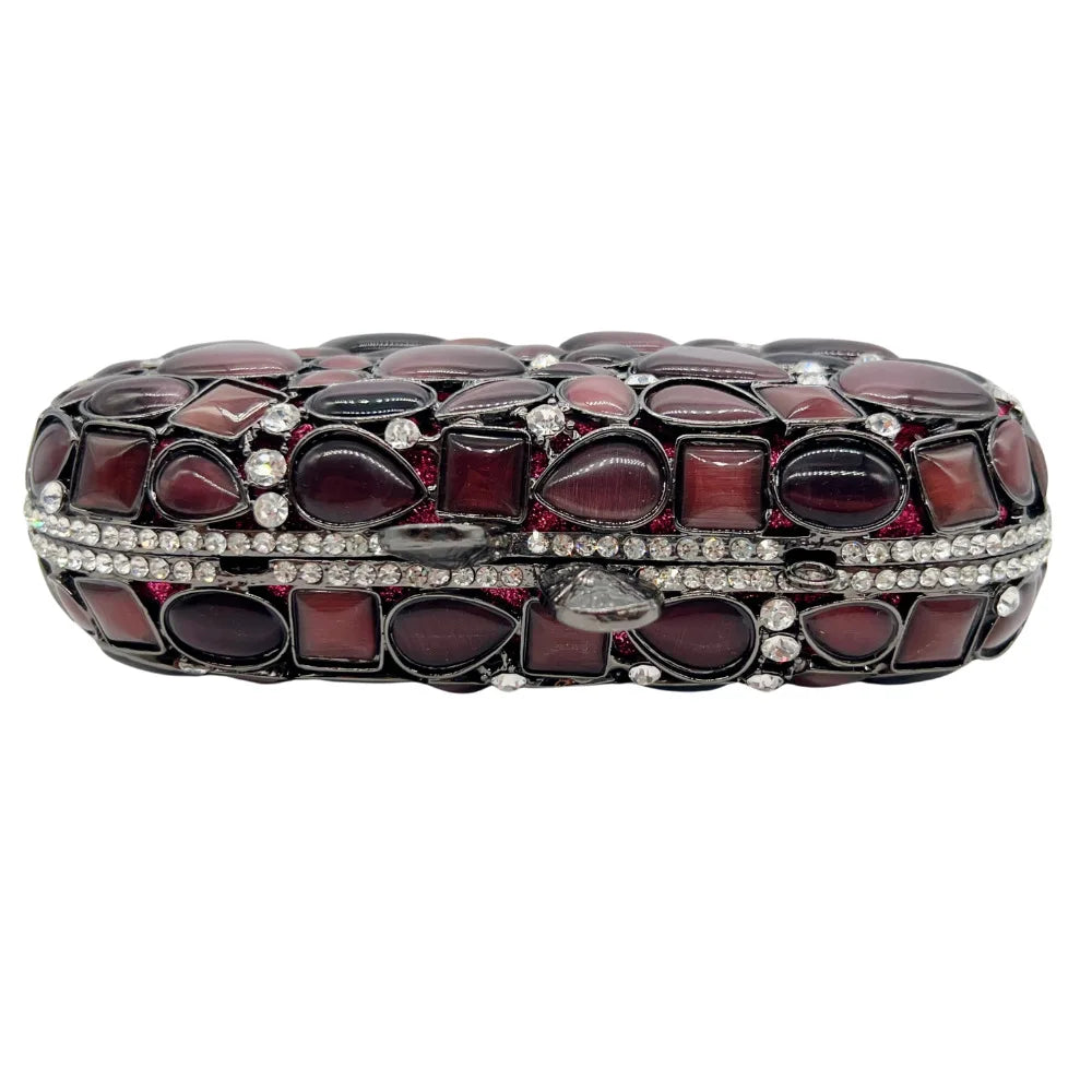 Xiyuan concha natural feminina luxo cristal sacos de noite nupcial casamento embreagem bolsa festa minaudiere bolsa luxo frisado bolsa