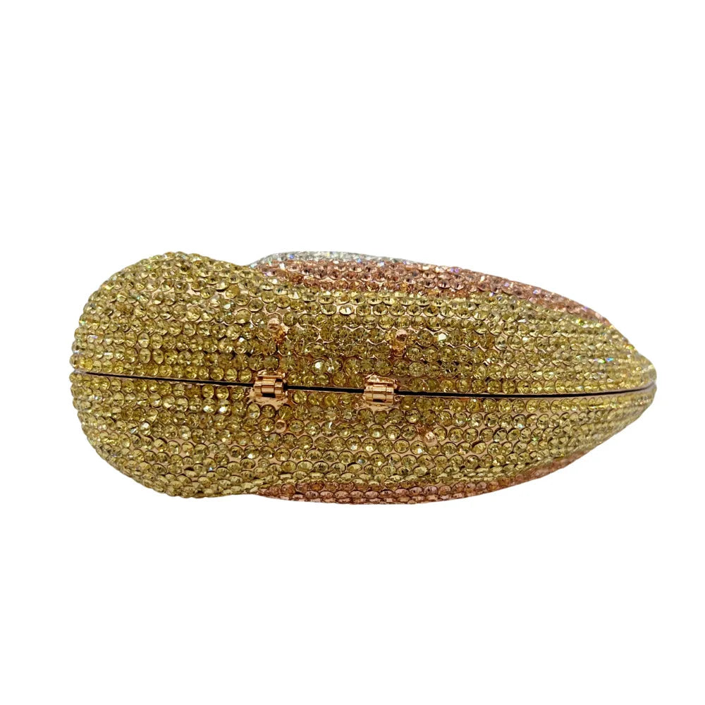 Sacos de noite de cristal em forma de cisne diamante espumante bolsas de embreagem strass bolsas de metal duro saco de festa de casamento