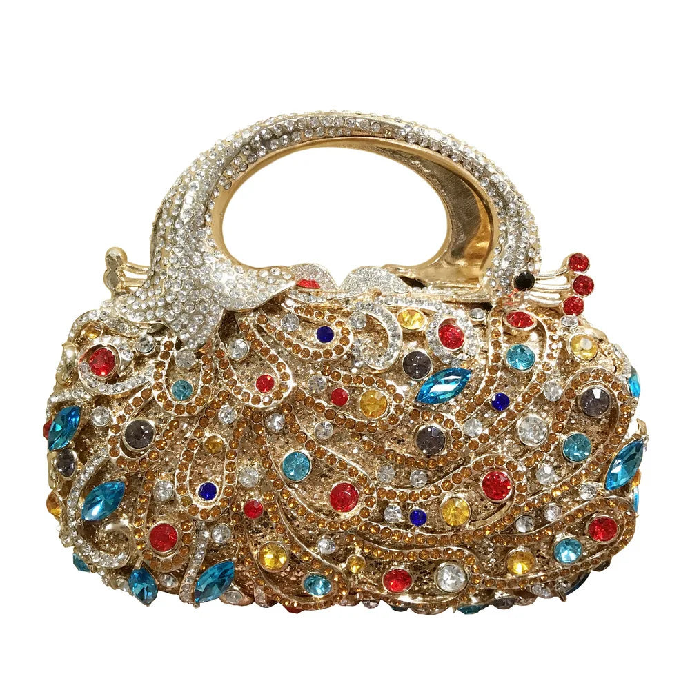 Saco De Jantar De Incorporação De Diamante, Mais Recente Estilo Phoenix, Bolsa De Noite De Luxo, Festa De Casamento