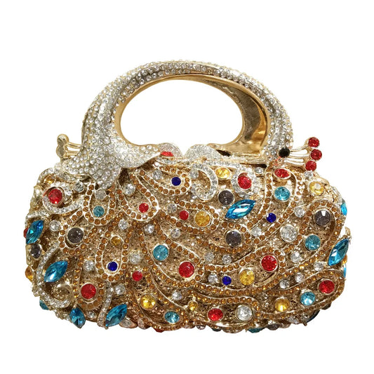Saco De Jantar De Incorporação De Diamante, Mais Recente Estilo Phoenix, Bolsa De Noite De Luxo, Festa De Casamento
