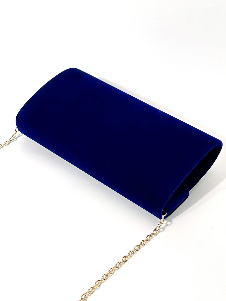 Bolsa quadrada do vintage de veludo para casamento nupcial, garras banquete vermelho, sacos de ombro, envelope azul Prom, novo, 2023