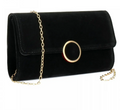 Bolsa de noite retrô de veludo para mulheres, pequena, sólida, dia, bolsas e bolsas, corrente de casamento, bolsa de ombro, jantar, carteira