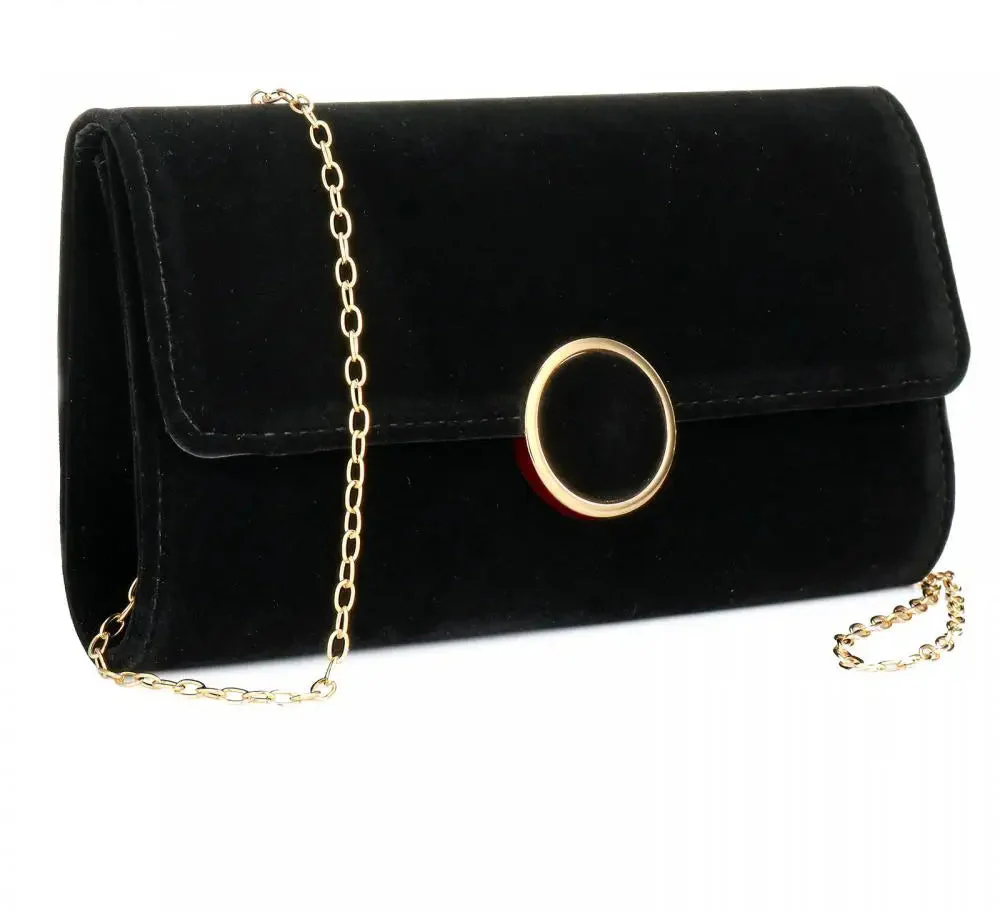Bolsa de noite retrô de veludo para mulheres, pequena, sólida, dia, bolsas e bolsas, corrente de casamento, bolsa de ombro, jantar, carteira