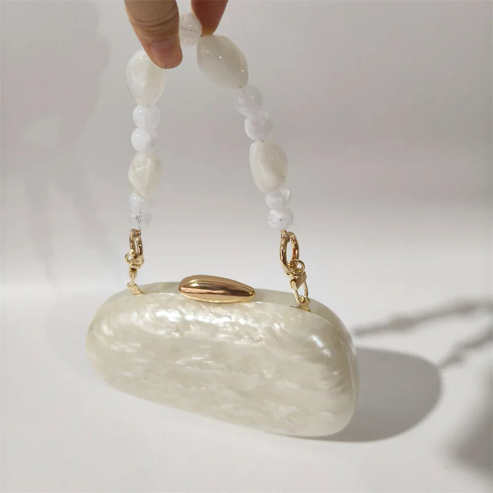 Meia sala listrado branco preto acrílico caixa embreagens mulheres ombro mensageiro festa bolsa de embreagem festa à noite menina senhora mini saco