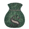 Bouotique de fgg (em estoque) dólares dinheiro bolsa de embreagem feminina cristal bolsas noite festa casamento cocktail minaudiere bolsas