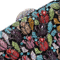 Luxo oco para fora das mulheres flor sacos de noite cristal embreagem casamento pedra bolsa e bolsa festa nupcial jantar minaudiere saco