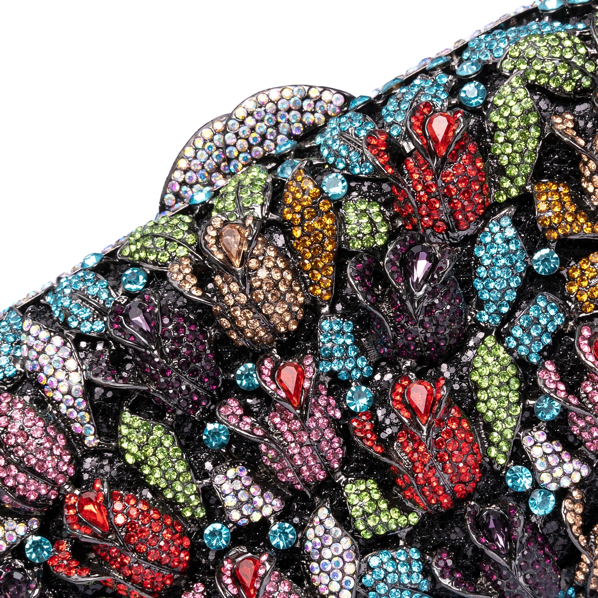 Luxo oco para fora das mulheres flor sacos de noite cristal embreagem casamento pedra bolsa e bolsa festa nupcial jantar minaudiere saco
