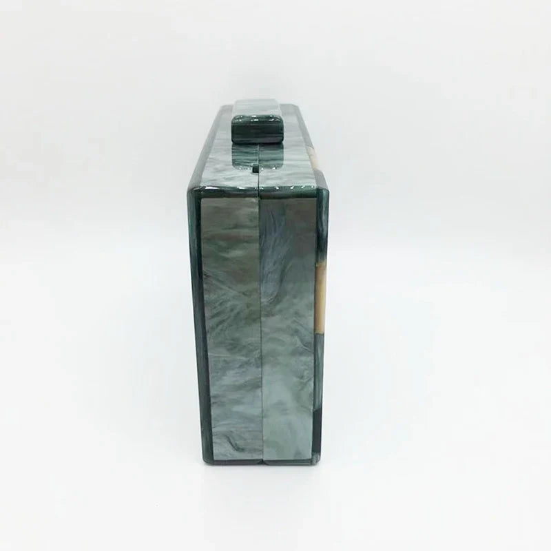 Moda acrílico bolsa de embreagem multicolorido xadrez retalhos saco de noite luxo corrente ombro crossbody sacos novidade carteira bolsas