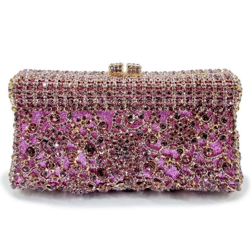 Bolsa feminina feita à mão de cristal, bolsa de mão para noite, vintage, banquete, festa de casamento, designer, elegante, vestido, presente
