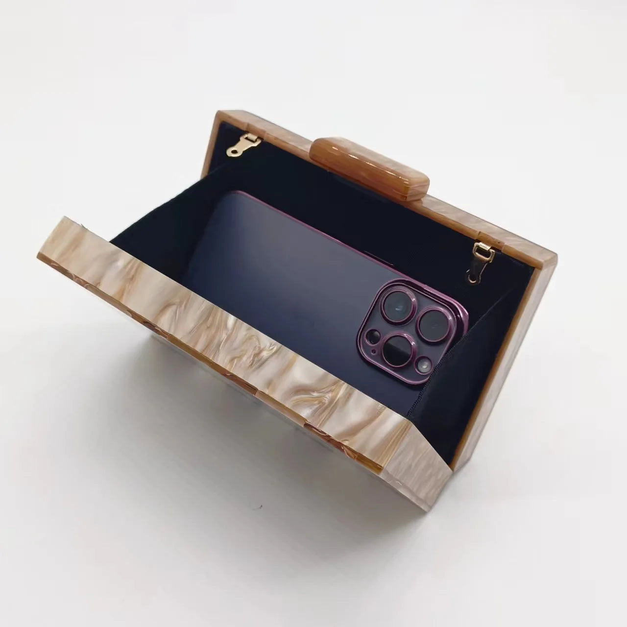 Designer corrente crossbody saco de festa de casamento feminino carteira bolsas luxo acrílico bolsa embreagem café xadrez retalhos sacos noite