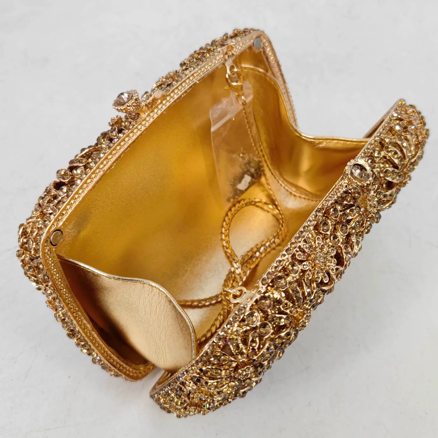 Boutique de fgg crisântemo flor sacos de noite e embraiagens feminino cristal embreagem festa casamento strass bolsas bolsas