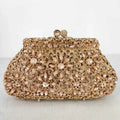 Flor coroa prata cristal embreagem para mulheres, bolsa de noite, saco de baile, embreagens nupciais, bolsa de casamento, boutique de fgg, em estoque