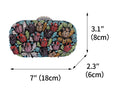 Luxo oco para fora das mulheres flor sacos de noite cristal embreagem casamento pedra bolsa e bolsa festa nupcial jantar minaudiere saco