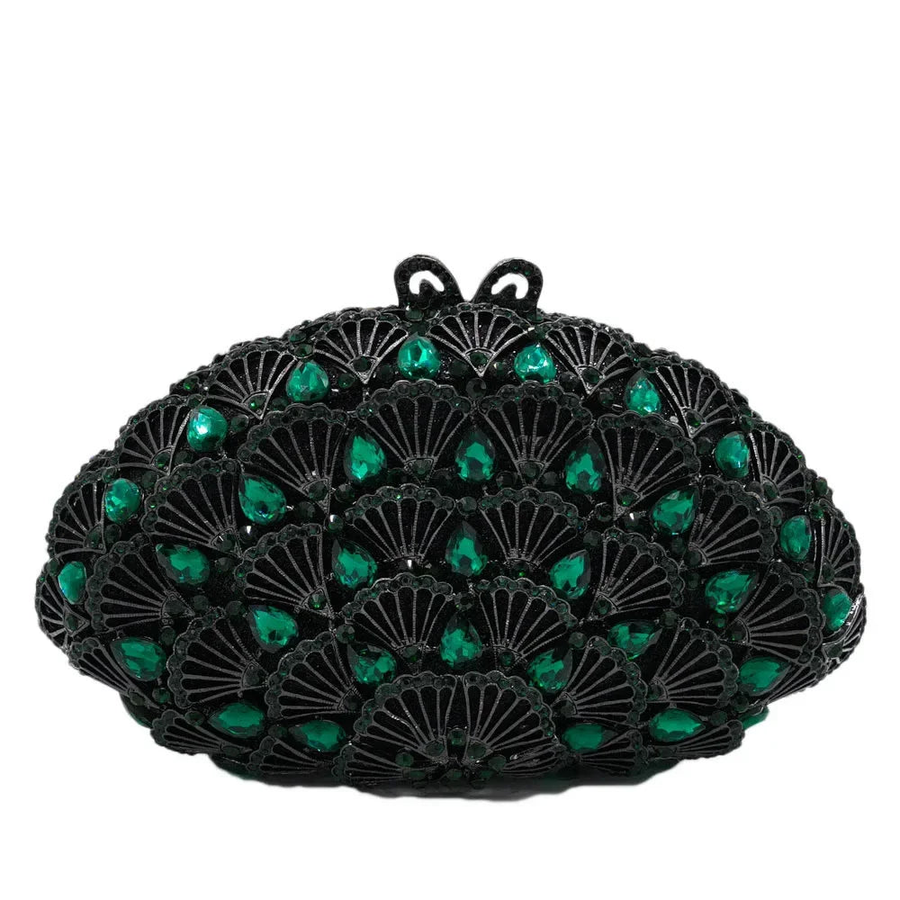 Boutique de fgg luz azul cristal sacos de embreagem para mulheres pavão noite bolsa nupcial casamento strass minaudiere bolsas saco