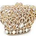 Mulheres festa à noite bolsa diamantes luxo cristal garras elegantes senhoras bolsas festa de casamento nupcial coroa real bolsas saco