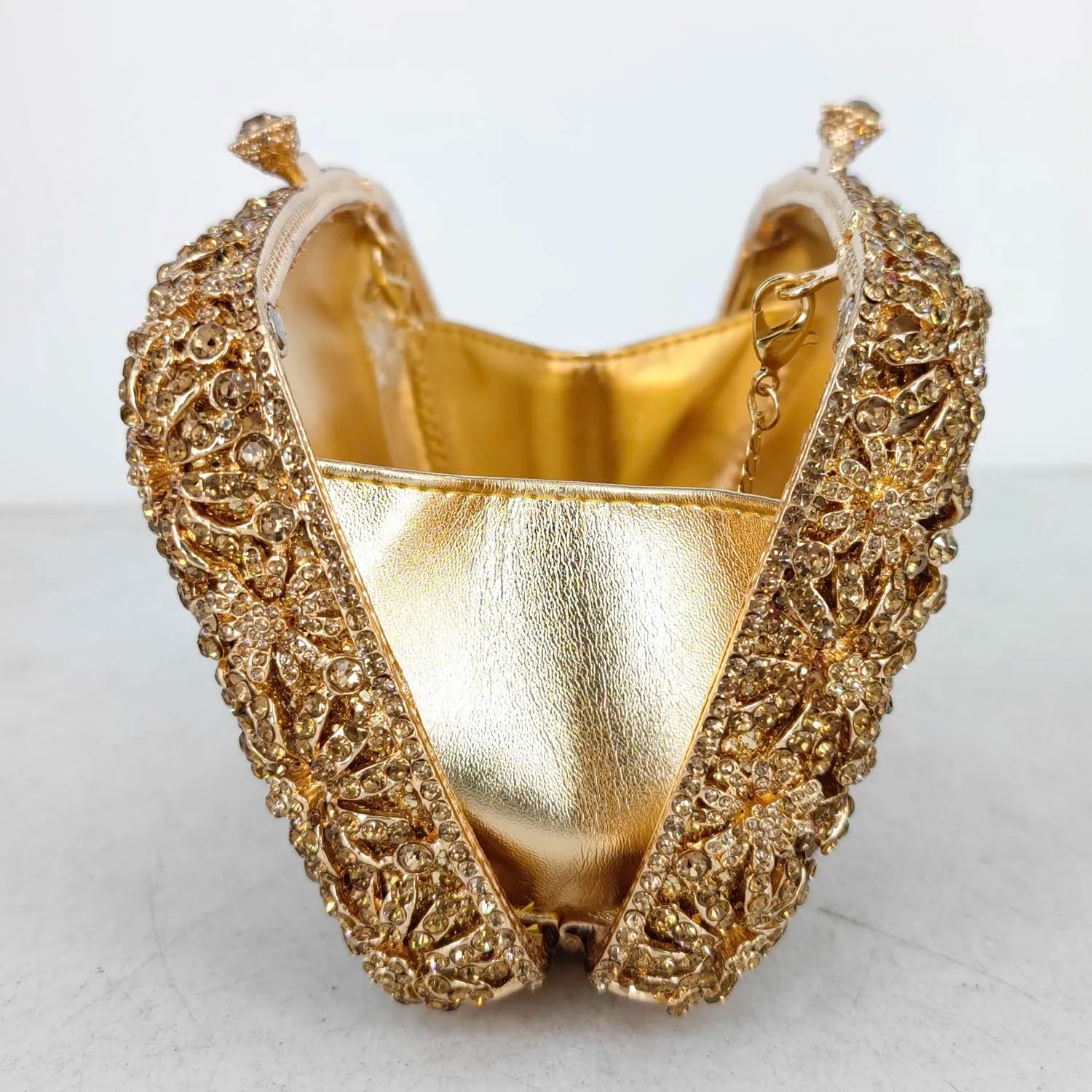 Boutique de fgg crisântemo flor sacos de noite e embraiagens feminino cristal embreagem festa casamento strass bolsas bolsas