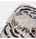 Três-d cabeça de tigre cristal noite sacos de embreagem para festa de casamento metal strass novidade bolsas e bolsas designer de luxo