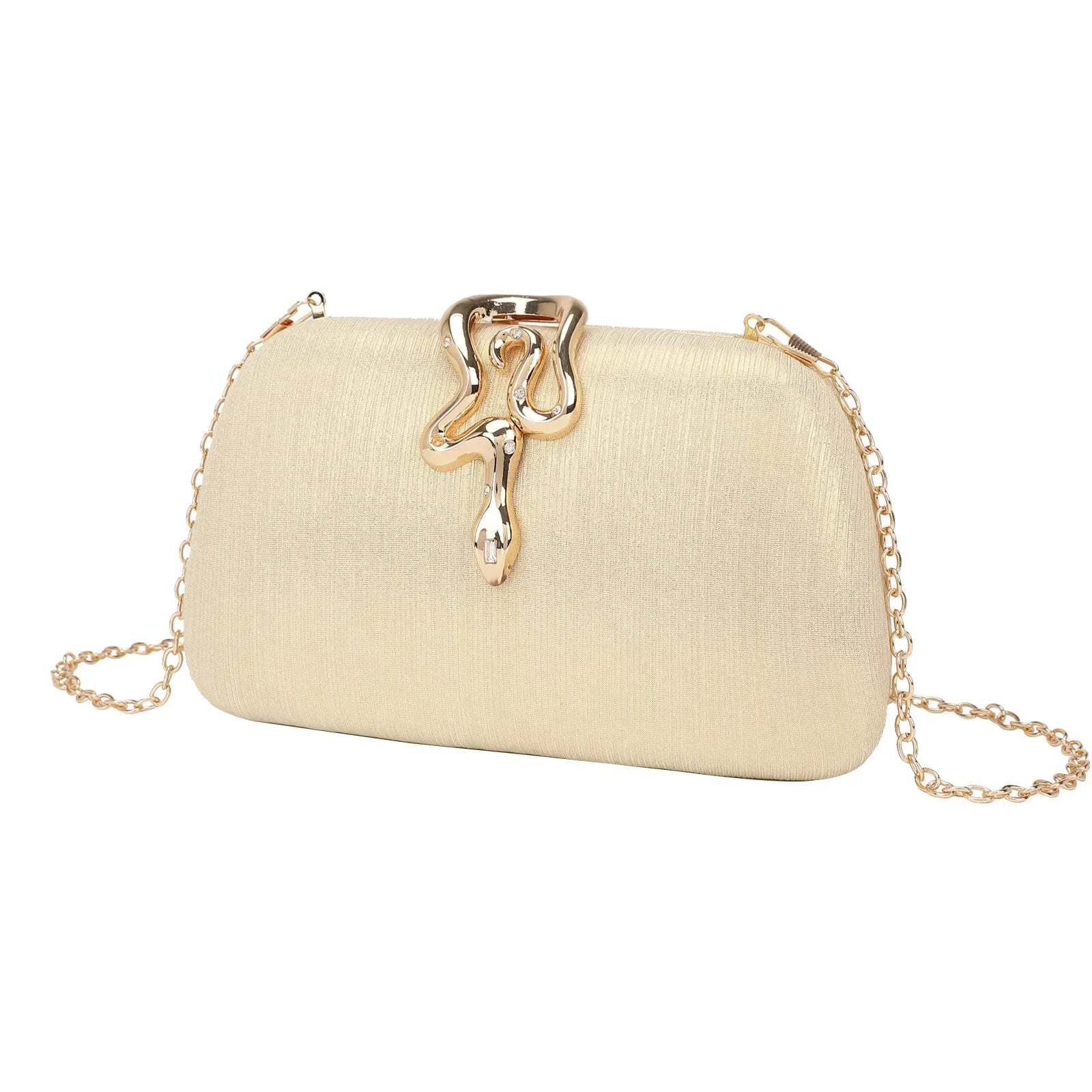 Moda cobra bloqueio saco de embreagem versátil festa noite bolsa vestido código saco crossbody para todas as ocasiões