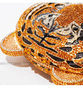 Três-d cabeça de tigre cristal noite sacos de embreagem para festa de casamento metal strass novidade bolsas e bolsas designer de luxo