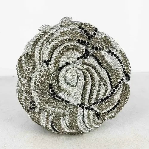 Boutique de fgg feminino flor colorida sacos de noite e embreagens nupcial strass bolsas festa casamento minaudiere bolsa embreagem