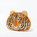 Três-d cabeça de tigre cristal noite sacos de embreagem para festa de casamento metal strass novidade bolsas e bolsas designer de luxo