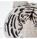 Três-d cabeça de tigre cristal noite sacos de embreagem para festa de casamento metal strass novidade bolsas e bolsas designer de luxo