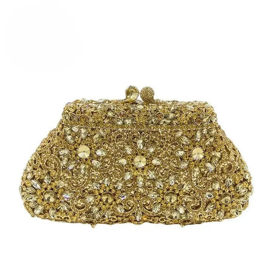 Crystal Floral Crown Clutch