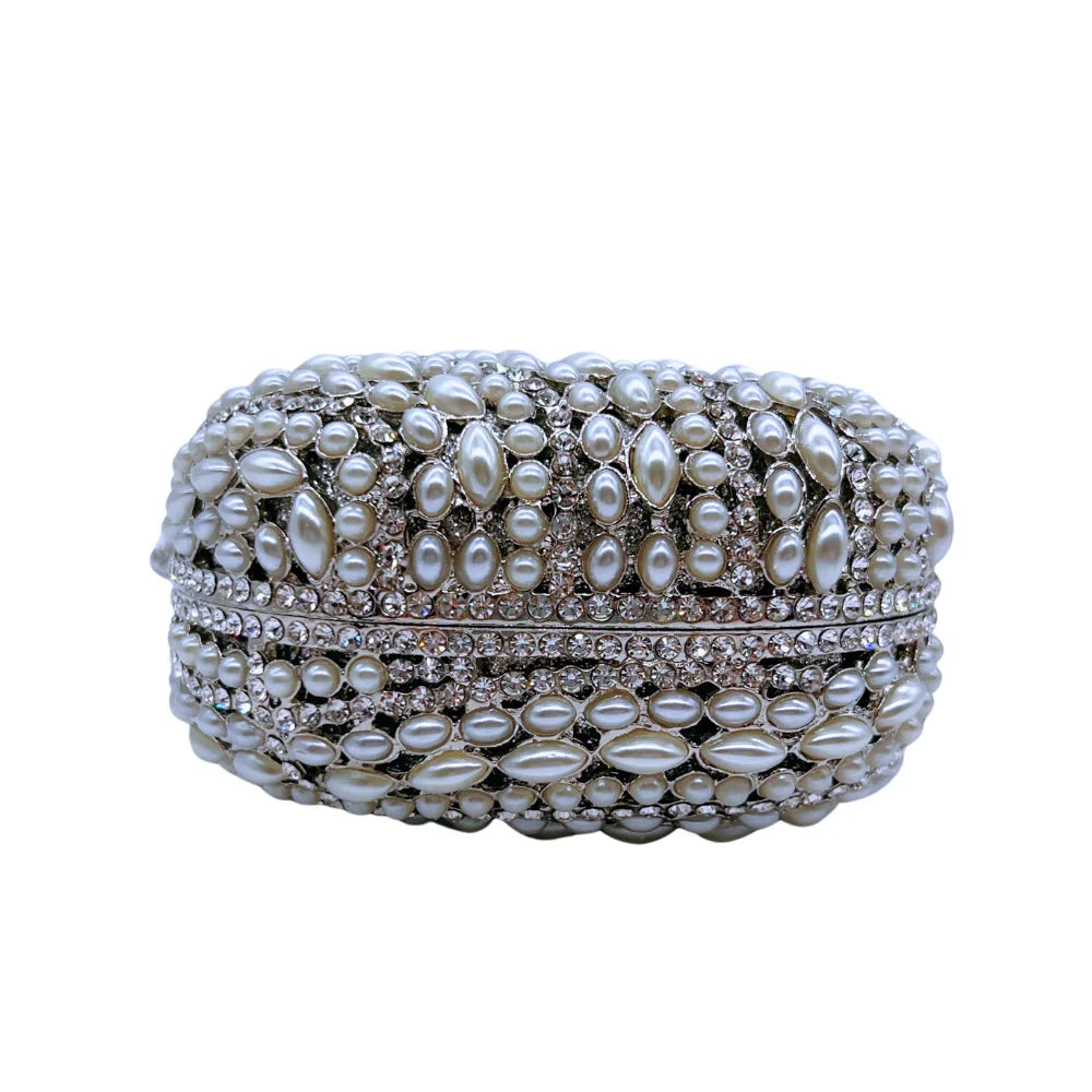 Pérola diamante noite embreagens formal casamento folhas bolsas diamante bolsas femininas de metal duro senhora bolsas jantar nupcial embreagem