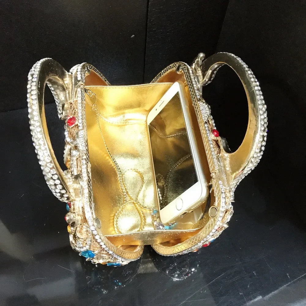 Saco De Jantar De Incorporação De Diamante, Mais Recente Estilo Phoenix, Bolsa De Noite De Luxo, Festa De Casamento