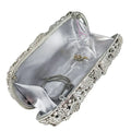 Boutique de fgg champanhe feminino flor bolsa de noite saco nupcial casamento strass bolsas festa jantar formal saco embreagem