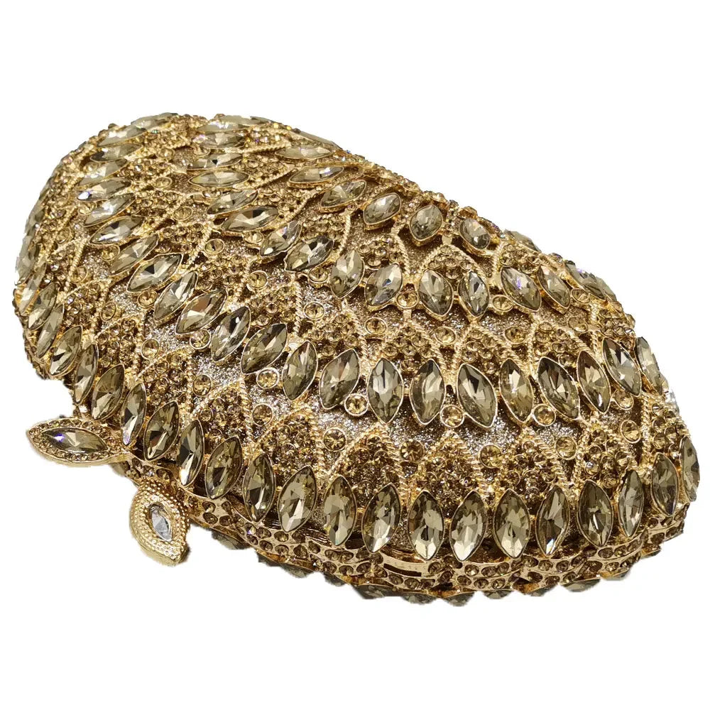 Boutique de fgg feminino rosegold cristal noite saco embreagem casamento formal jantar bolsas bolsas nupcial diamante minaudiere saco