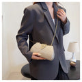 Saco de banquete de fivela de folha elegante, Bolsa portátil com corrente versátil, Vestido Cruz Diagonal, Novo, 2024