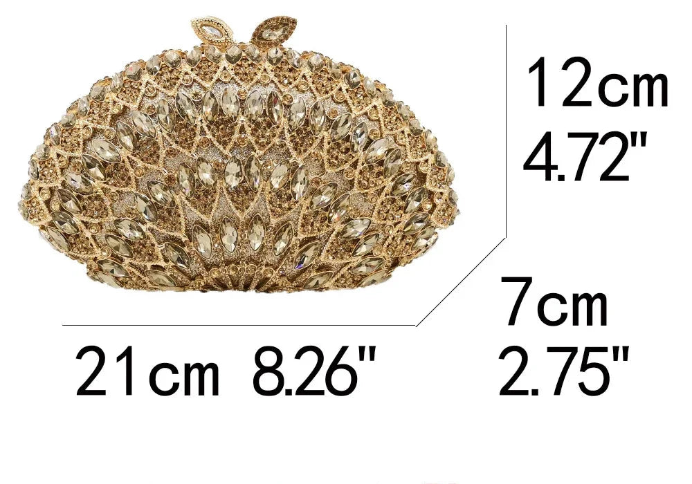 Boutique de fgg feminino rosegold cristal noite saco embreagem casamento formal jantar bolsas bolsas nupcial diamante minaudiere saco