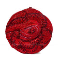 Alizekerr rosa em forma de cristal sacos de noite feminino lindo chique strass flor bolsas embreagem e bolsas festa casamento nupcial
