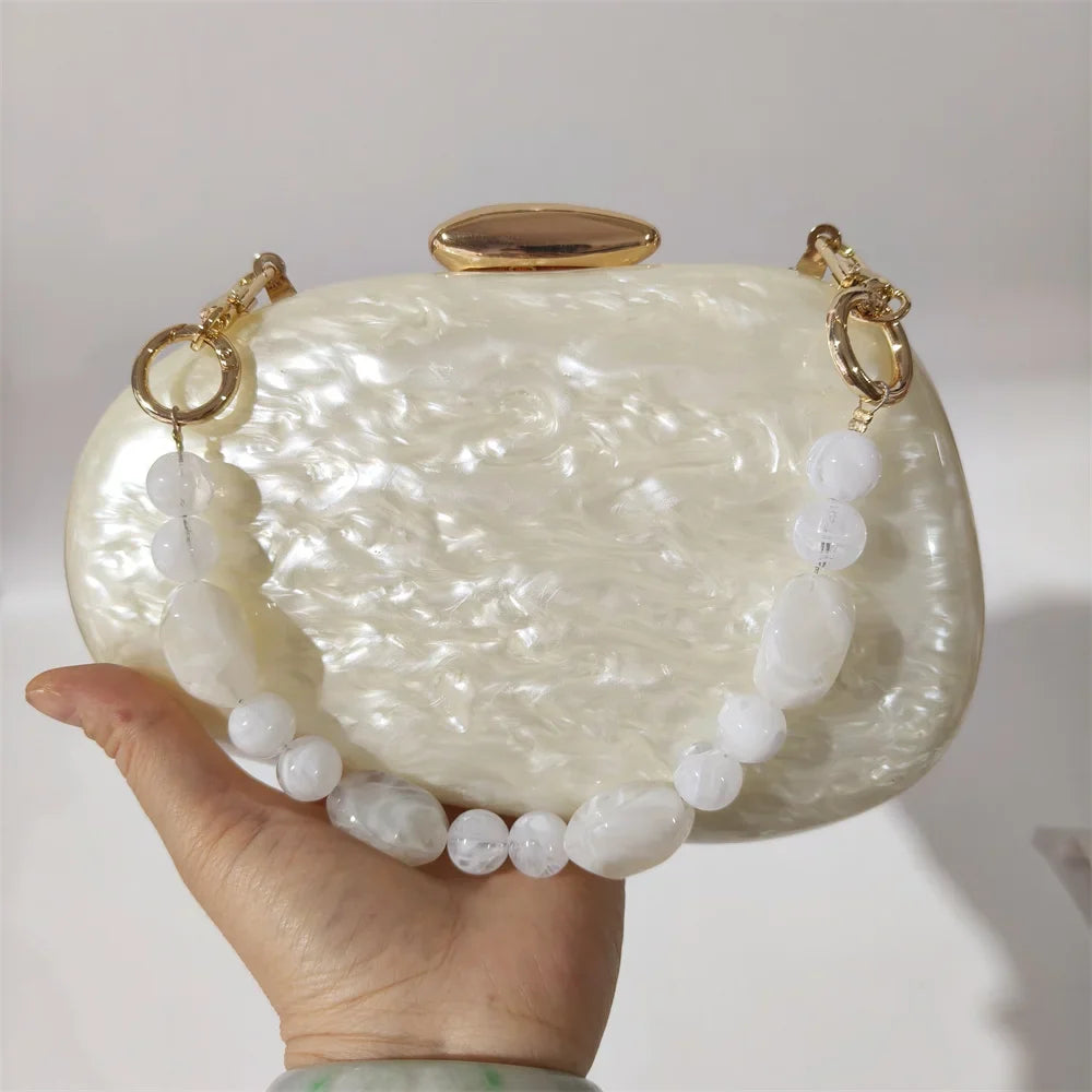 Meia sala listrado branco preto acrílico caixa embreagens mulheres ombro mensageiro festa bolsa de embreagem festa à noite menina senhora mini saco