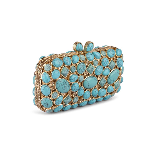 Sarasvati Turquoise Clutch